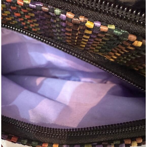 Liz Claiborne Woven Tapestry Shoulder Bag, Vintage Nostalgic Y2K Style - Picture 5 of 9